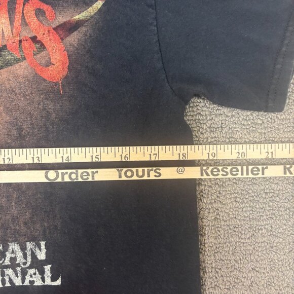 Delta Magnum Weight Shirt Medium Crewneck Graphic American Outlaws Bull Skull - Picture 4 of 7